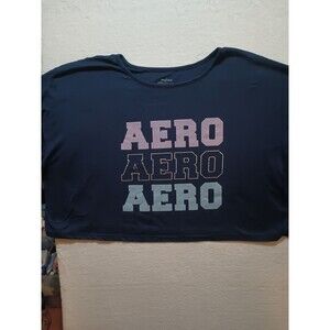 Aeropostale Women's Cropped  Sz XL Navy Blue Plus Size